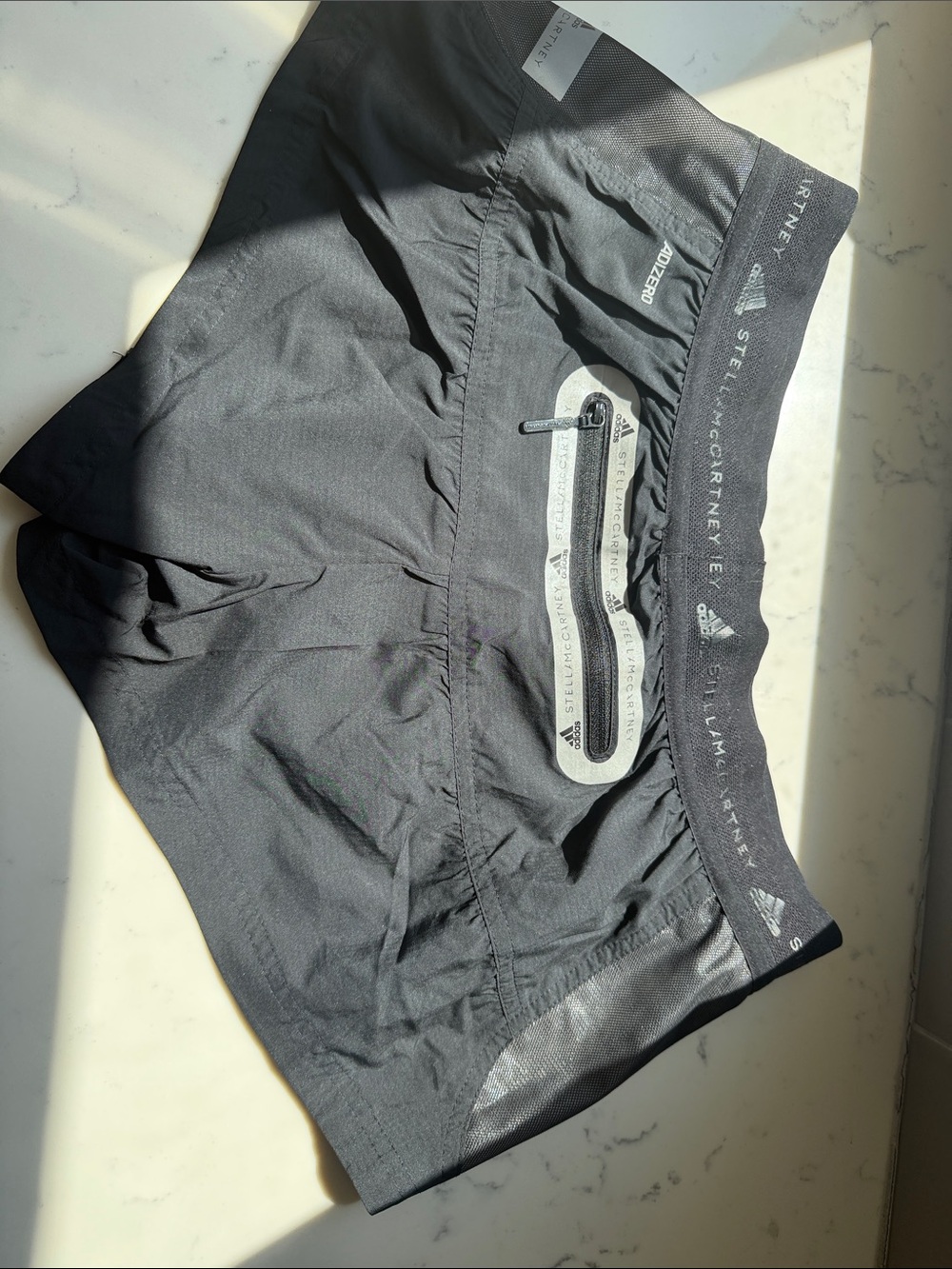 Adidas by Stella McCartney Black Perforated Lightweight Running Shorts M NWOT